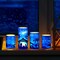 Christmas Nativity Scene Candles LED Religious Theme Flameless Candles Battery Operated LED Warm Light Flickering Candles Xmas Pillar Candle Set for Holiday Table Decorations (Romantic)
